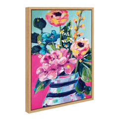 **Sylvie “Miss Mabel’s Summer Bouquet” Framed Art Print by Rachel Christopoulos*