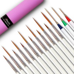 Detail Fine Paint Brushes 15 PCS Micro Mini Ultra Fine Point Miniature Acrylic