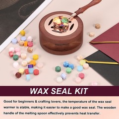 Wax Seal Beads, 300 Pcs Wax Sealing Beads, Gold/Red/Pine Green