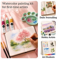 Watercolor Paint Set for Adults & Professional Artists – 36 Watercolor Tubes …