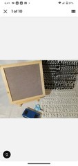 Lour Board Easy Board Easy Do Sign Double Sided Easel Dry Erase Felt Wooden W…