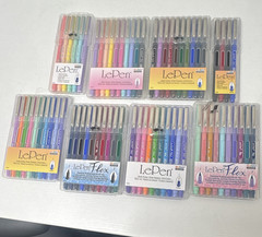 Marvy Uchida LePen & LePen Flex Multicolor Artist Pens Assorted Color Set
