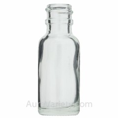 1/2 OZ 15ML CLEAR BOSTON GLASS BOTTLES WITH CHILD RESISTANT CRC GLASS DROPPERS