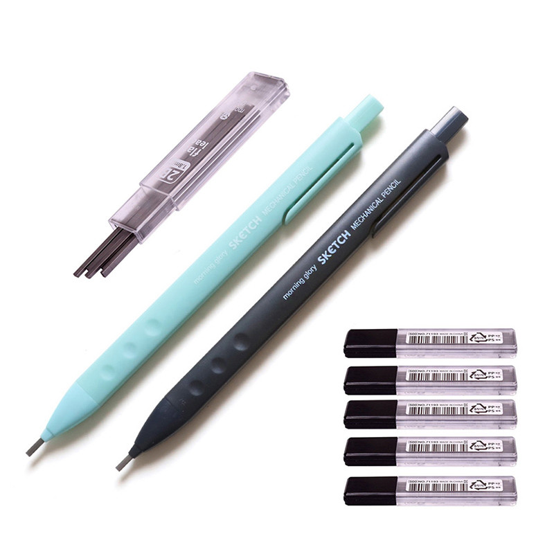 Morning Glory Sketch Marking 2B Sharp Pencil / Flat Lead Refill 1.8 mm 6ea Set
