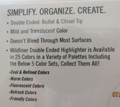 ZEBRA 78115M MILDLINER DOUBLE ENDED SOFT MILD COLOR CREATIVE MARKER 15 PIECE NEW