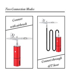 Airbrush kit with Compressor Potable Cordless Air brush Spray Gun Painting Pen