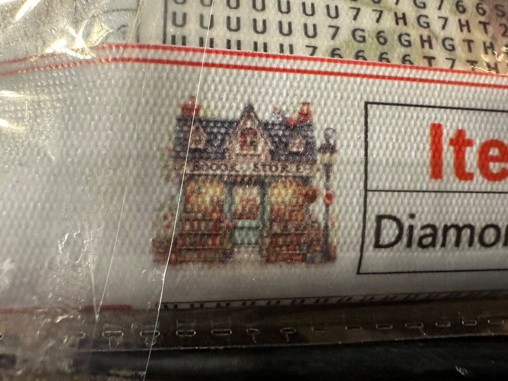 New Diamond Dots Painting Kit 40 x 40 cm Cottage/House “Book Store”, Kit