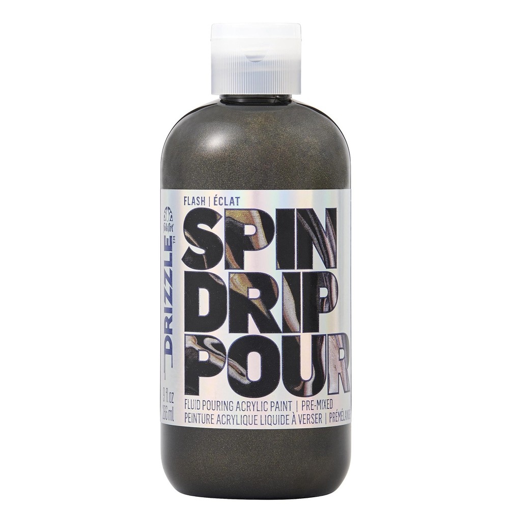 FolkArt Onyx Flash Drizzle Pre-Mixed Fluid 1 Count (Pack of 1),