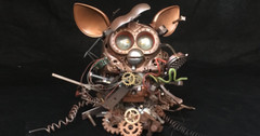 Steampunk Parts Lot for Artist- 2 pounds of mixed material smalls-UU9