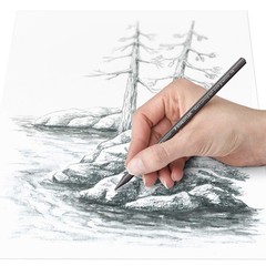 Staedtler Pencils Mars Lumograph Full Graphite 12 Hardness 1 Set Black