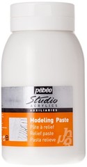 Studio Acrylics Auxiliaries Modeling Paste 1L 33.8 Fl Oz Transparent Gel 524160