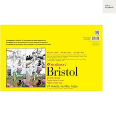 300 Series Bristol Paper Pad, Smooth, Tape Bound, 11×17 inches, 24 Sheets 100…