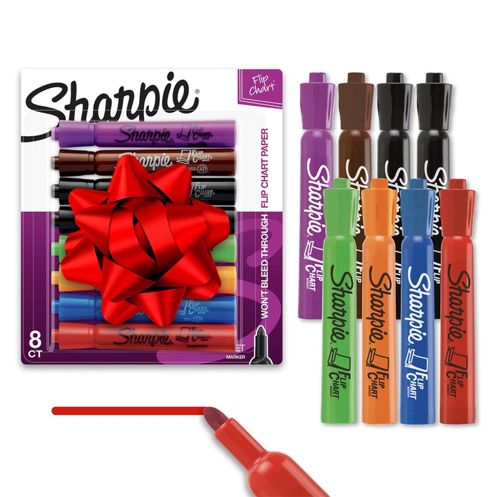 Flip Chart Markers, Bullet Tip, Assorted Colors, 24 Count – Low-Odor, Squeak-…