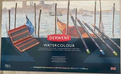 Derwent Watercolor Pencils 72 color set.Wood box set 32891.Brand New, wood case.