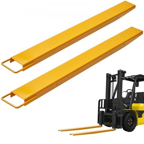 Pallet Fork Extensions, 60″ Length 4.5″ Width, Heavy Duty Carbon Steel Fork …