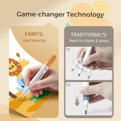 ENMY Dual Tip Acrylic Paint Markers, 48 Colors Acrylic Paint Marker Pens with…