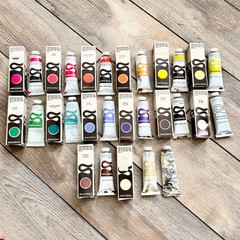 VTG Speedball Ink Block Paint Lot of 15 Most w/Boxes .37cc Water Soluble