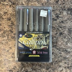 Sakura Pigma Callipen Bold Writing Pens Markers 6 Colors Creative Memories READ