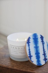 Sand + Fog Scented Candle – California Beach House – Additional 12 oz, Gray