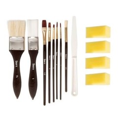 Studio 71 Mixed Media Brush & Tool Set w/Instruction 14/pk