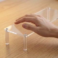 2Pcs Clear Acrylic Hand Rest Bridge Durable Painting Aid for Steady Drawing