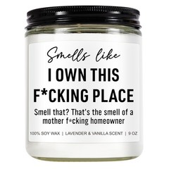 Younift Funny Scented Candle, House 2.75 inches (W) x 3.5 (H), White