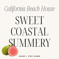 Sand + Fog Scented Candle – California Beach House – Additional 12 oz, Gray