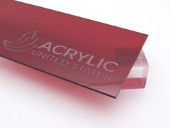 1/8″ Red Transparent #2423 Acrylic Sheet