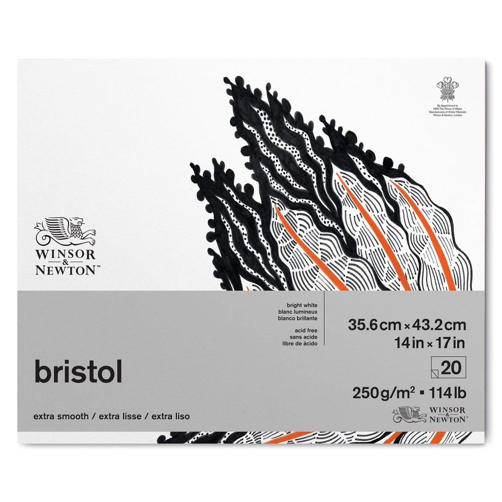 & Bristol Paper Pad 250 Gsm 14X17 20 Sheets 6661550