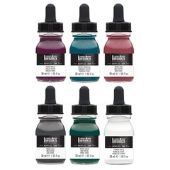 Liquitex 1 Fl Oz Muted Collection Liquid Ink Set Acrylic Mediums Soft Body