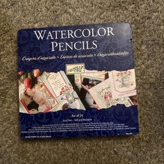 Stampin’ Up! set of 24 WATERCOLOR PENCILS – Blendable – Acid Free Used
