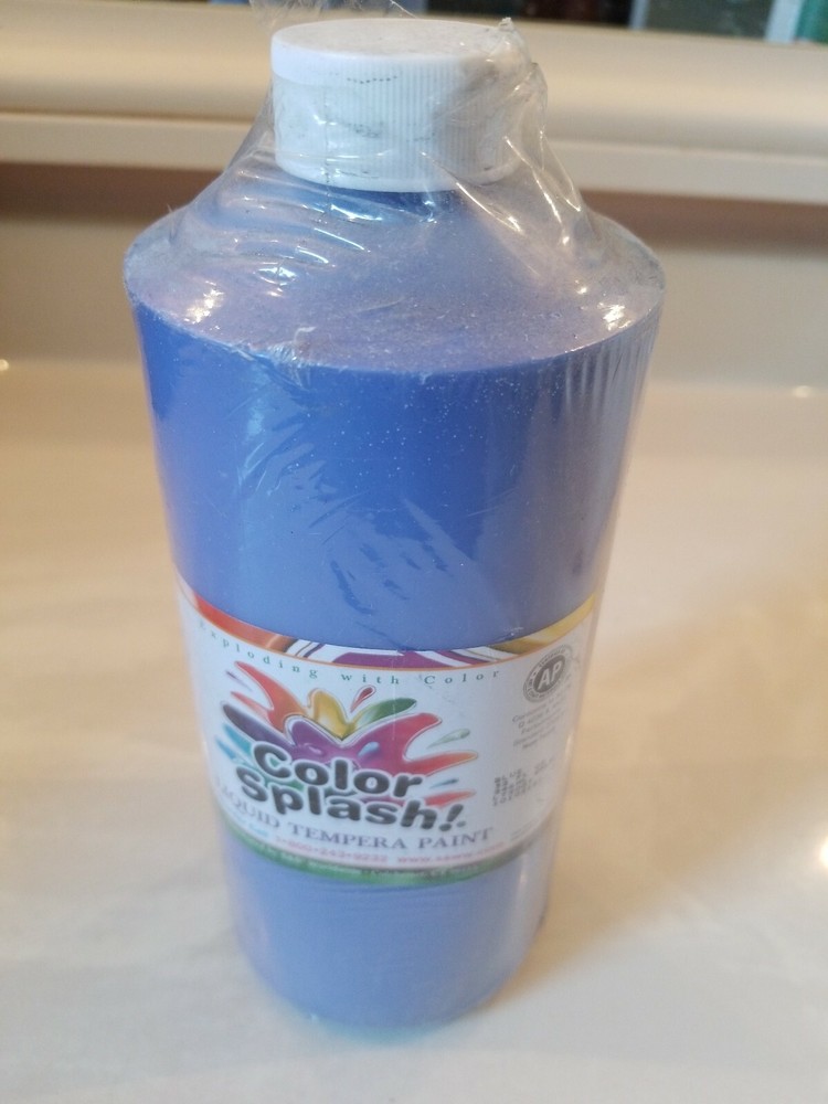 NEW Sealed 32-Oz. Color Splash! Tempera Paint – Blue – Crafters & Scrapbooking