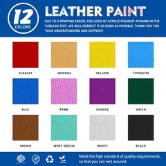 Colorful Acrylic Leather 0.4 Fl Oz (Pack of 12), Classic 12 x 12ml(0.4 fl oz)