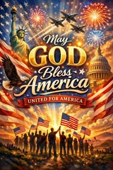 Independence Day Diamond Art Kits for Adults,US 4th of July Diamond Painting Kit