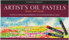 Studio Series Oil Pastels 36 Rich Vivid Colors For Art Drawing And Shop