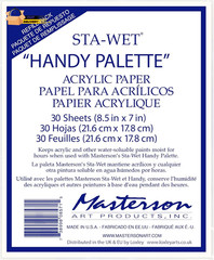 Sta-Wet Handy Palette Acrylic Paper Refill 30 Sheets