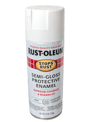 Rust-Oleum Stops Rust Protective Enamel Semi-Gloss White Spray Paint New