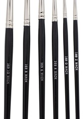 Andrew Mack Brush AM169-0-10 Series 169 Blue Squirrel and Black Synthetic Mix Qu