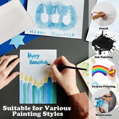 30 Sets Blank Watercolor Cards with Envelopes, 140lb/300GSM Cotton Watercolor…