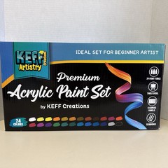 Acrylic Paint Set for Adults & Kids – 51Pcs Art Painting Kit Supplies NEW/OPEN