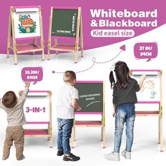 JOYOOSS Art Easel for 17.72 inches (D) x 10 (W) x 10 (H), Pink