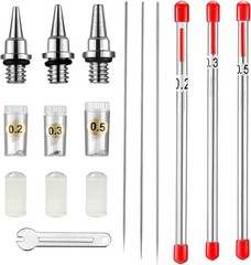 10 Pieces Airbrush Replacement Parts Kit – Compatible with Most Standard Airb…