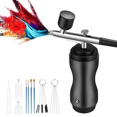 Airbrush Kit with Compressor Cordless – 48PSI High-Pressure,60min Working Tim…
