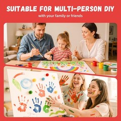 5 Pack 18×24 Canvas Boards – Acid-Free Cotton for Vibrant Paints
