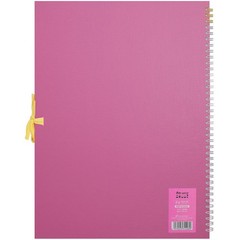 Maruman Sketchbook, F4, Thick Paper, 24 Sheets, Pink, S314-08