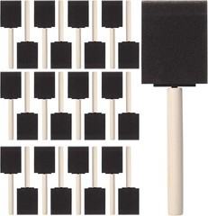 Bates Foam Paint Brushes 2 Inch 25 Pack Black Foam Brushes for Painting Stain…