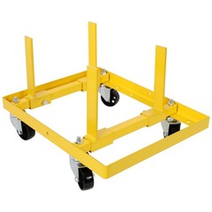 750lbs Capacity Rolling Engine Stand, Adjustable Width & Length, 2 Buckle Straps