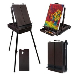 70” French Easel with Aluminum Legs, Folding Sketch Painting Easel with Drawe…