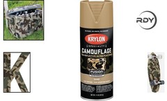 Krylon Camouflage Spray Paint – Ultra Flat Matte, 11 oz, Perfect for Outdoors