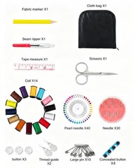 Sewing Kit Small Travel Emergency Mini Needle Thread 14 Spools JANREAY Adults